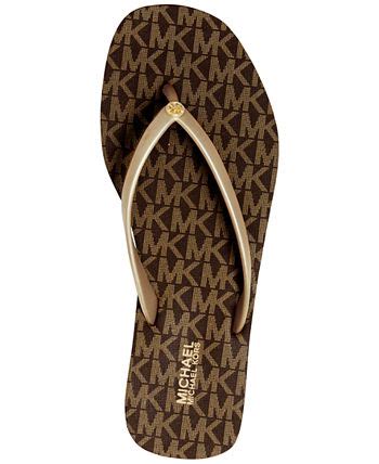 michael kors sandals flip flops|michael kors jinx flip flops.